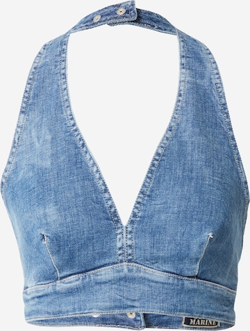 GUESS Top 'THALIA' in Blauw: voorkant