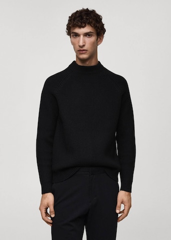 MANGO MAN Sweater 'givine' in Black: front