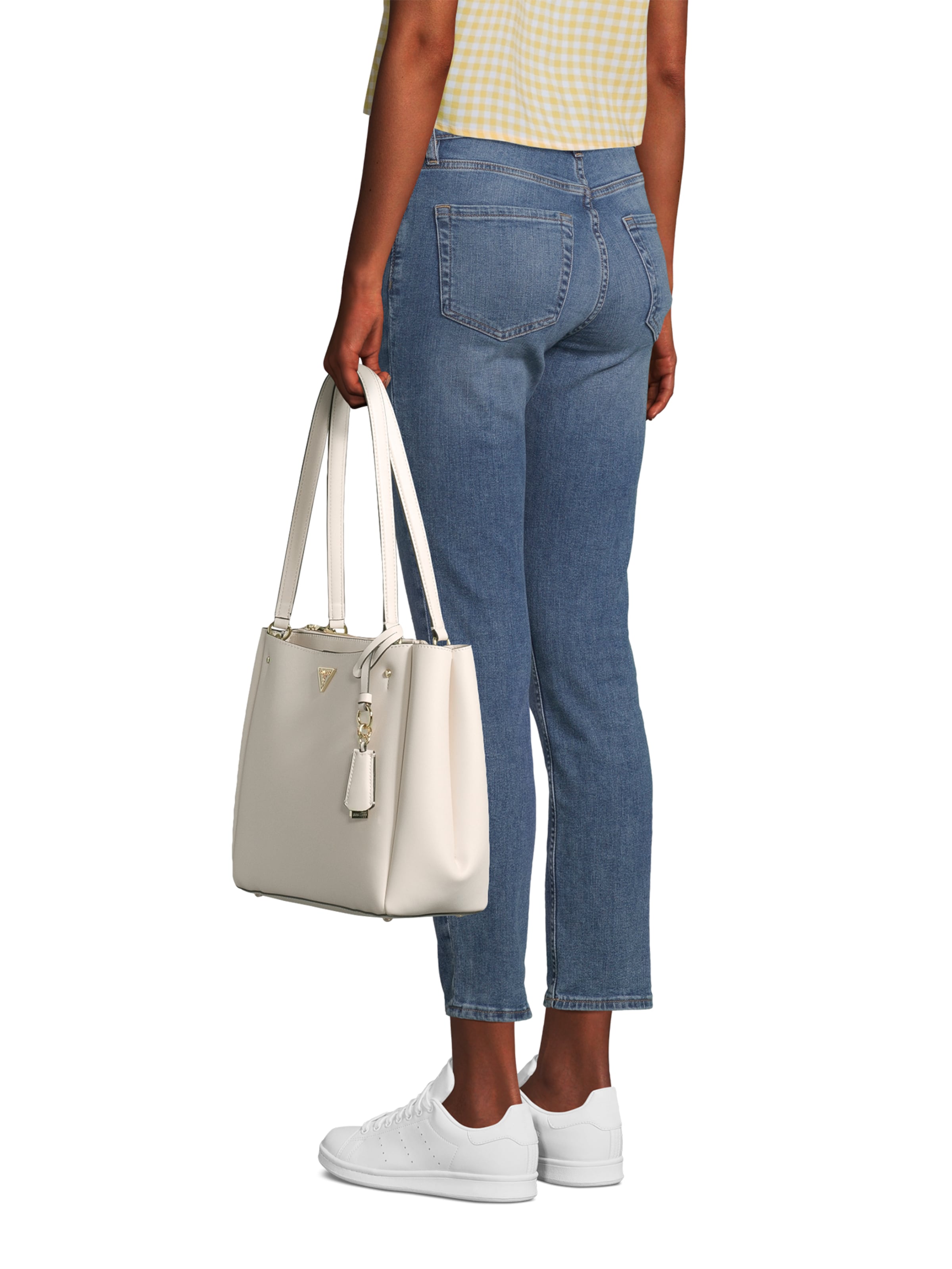 GUESS Poodlemiskott 'TALENT MULTI COMP TOTE', värv valge