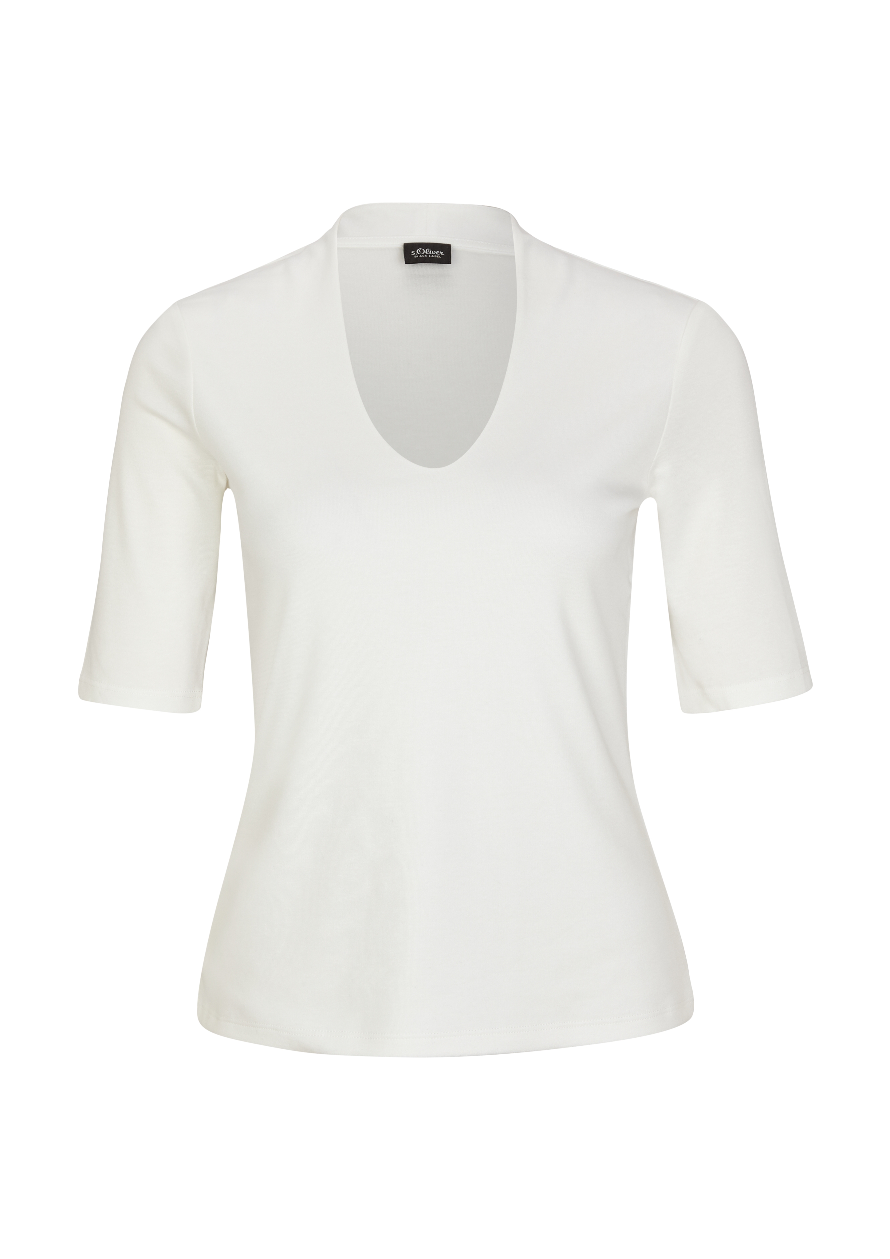 C5bzI Odzież s.Oliver BLACK LABEL Koszulka w kolorze Białym 