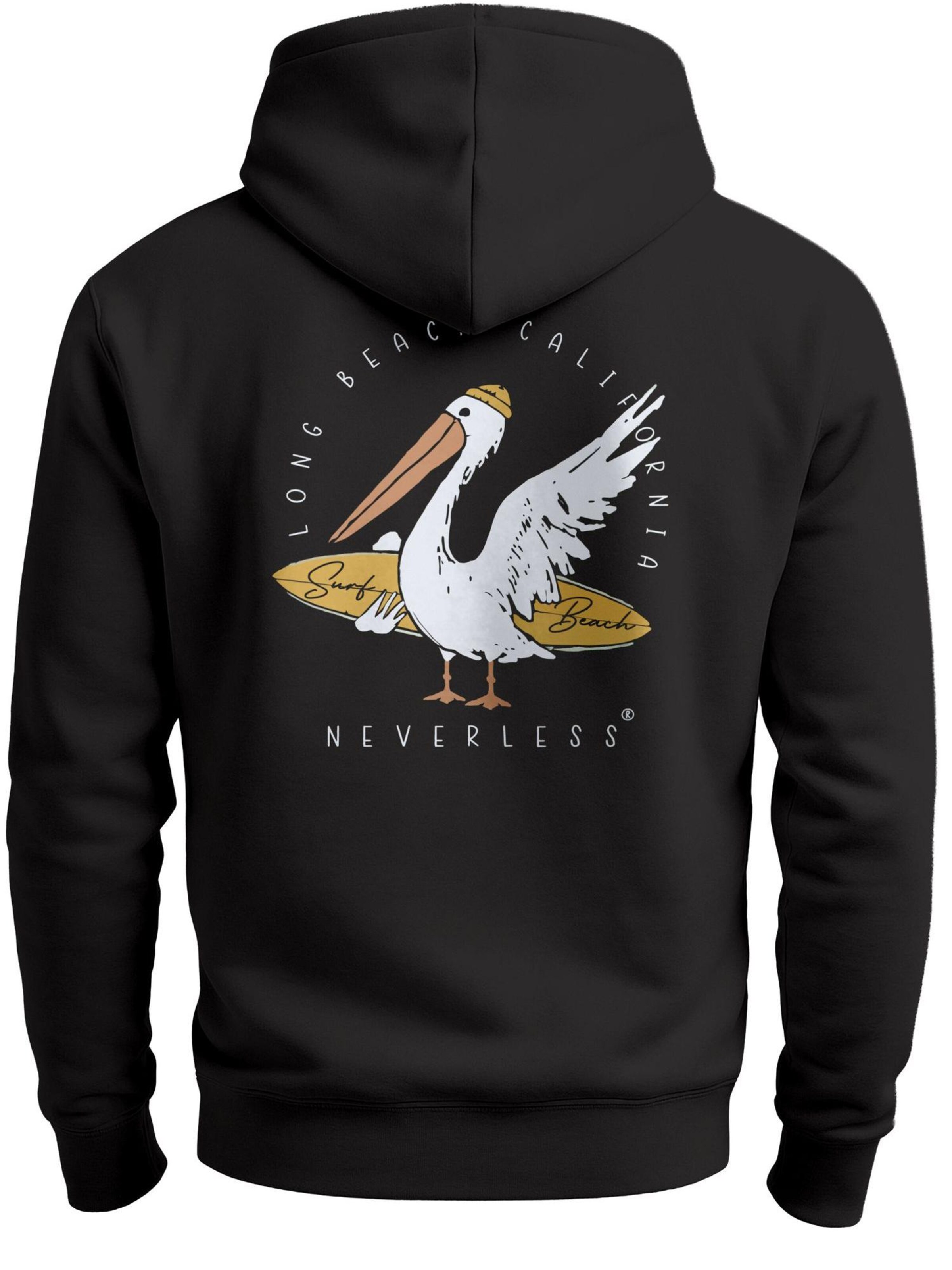Neverless Sweatshirt 'Pelikan' in Black