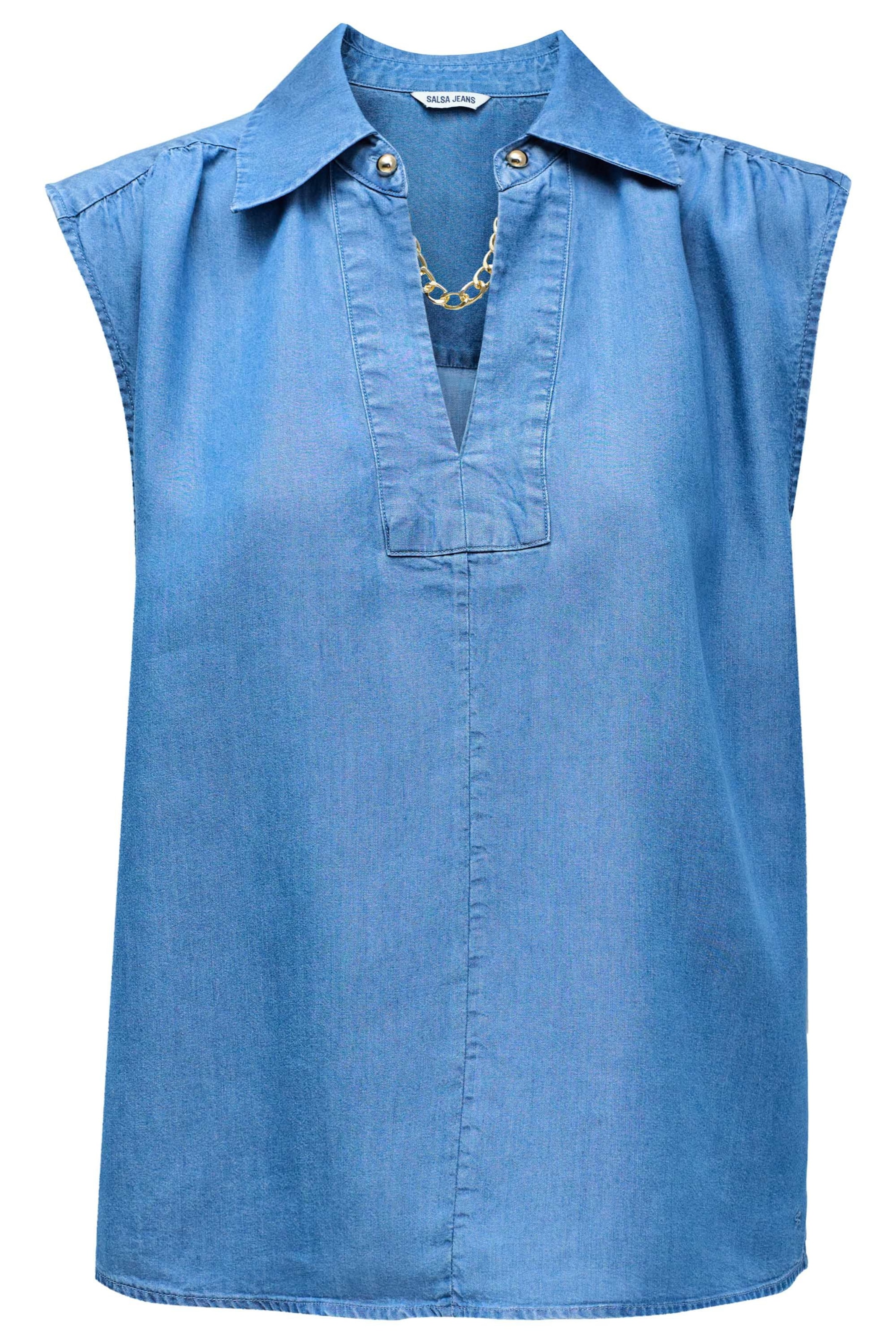 Salsa Jeans Blouse in Blue: front