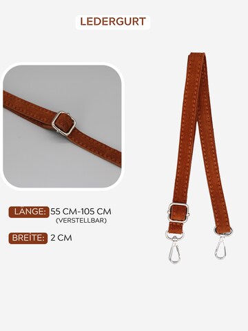 Brise Schultertasche 'Afia Suede' in Braun