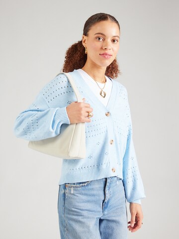 VILA Knit cardigan 'VIRil' in Blue: front