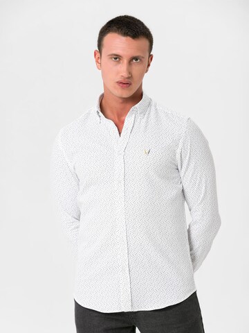 By Diess Collection Slim fit Πουκάμισο 'OXFORD' σε λευκό