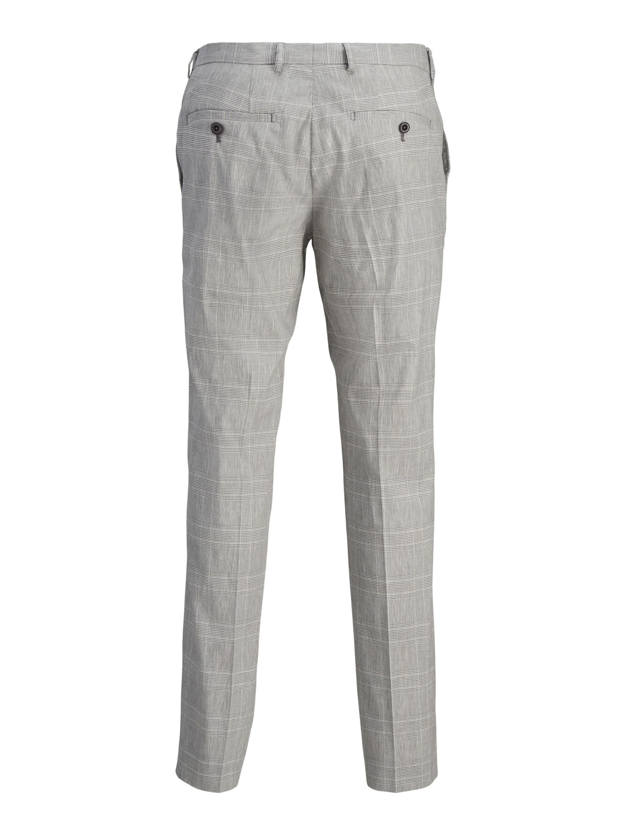 JACK & JONES Slim fit Pleated Pants in Grey