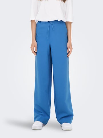 ONLY - Perna larga Calças 'MILIAN' em azul: frente