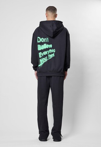 9N1M SENSE Sweatshirt 'Don't Believe' in Zwart