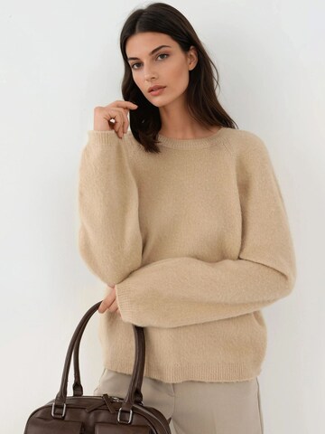 Pull-over 'Pullover' Hiccup en beige : devant