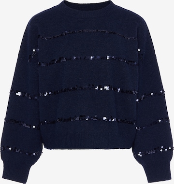 Pull-over 'Festive' faina en bleu : devant