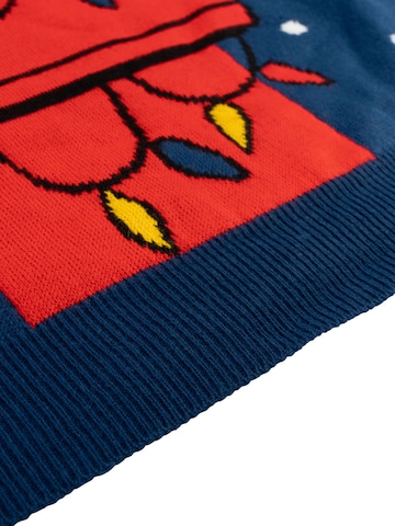 Snoopy & Die Peanuts Pullover 'Weihnachtspullover'‌‌‌‌ in Blau