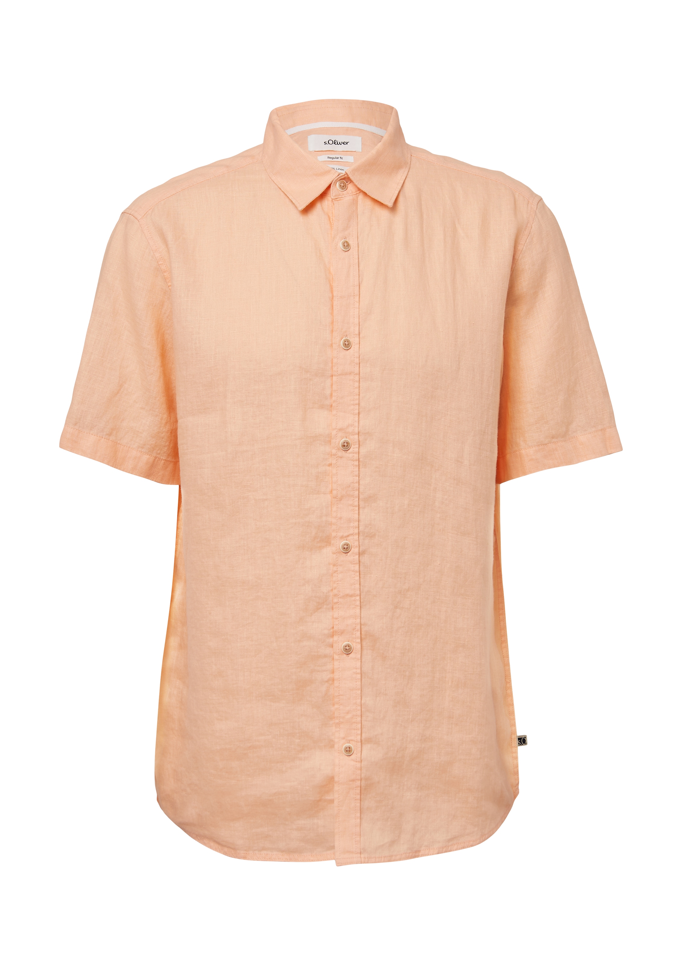 s.Oliver Πουκάμισο σε πορτοκαλί: μπροστά