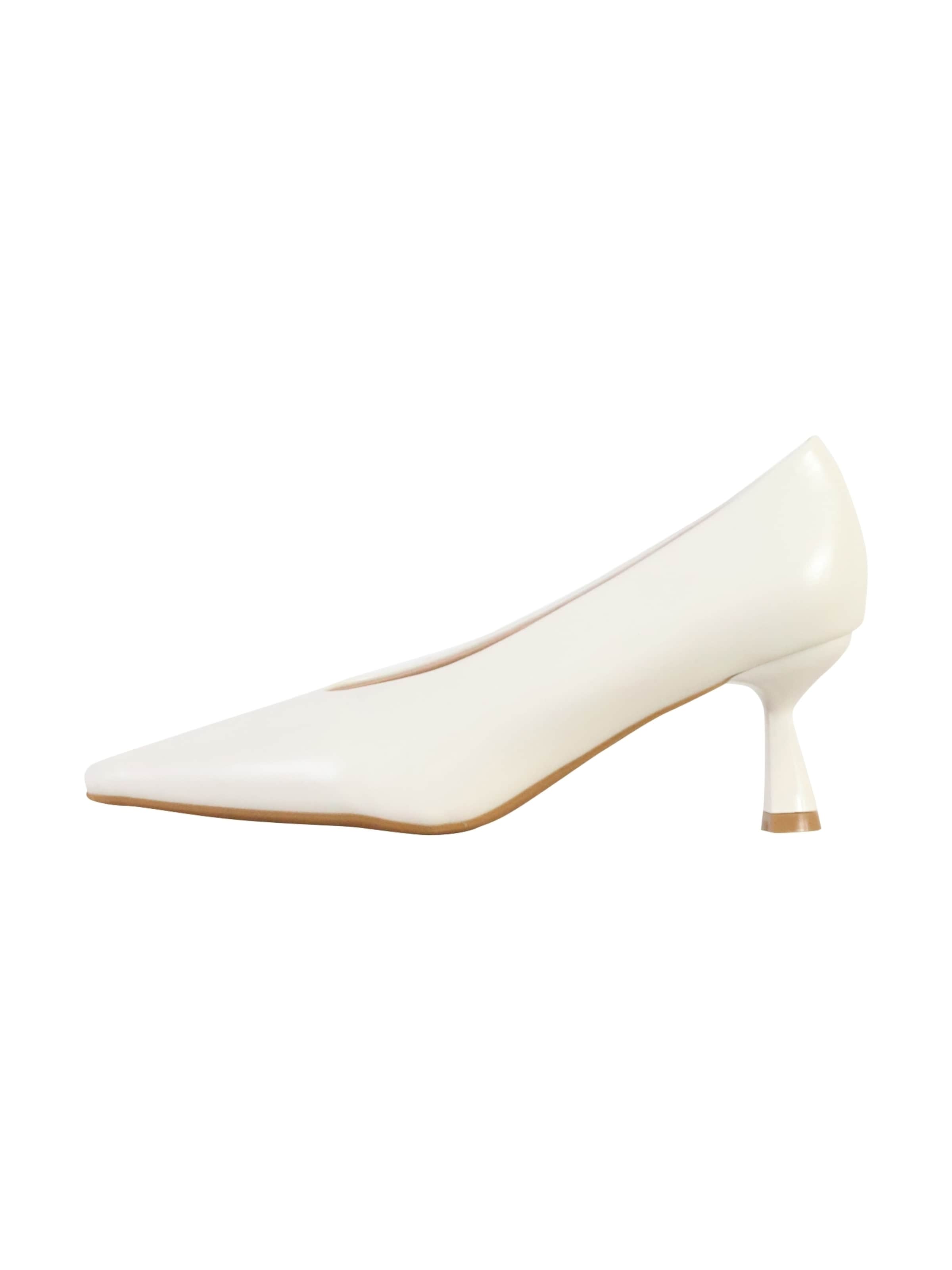Décolleté 'Pumps mit Absatz' di Super Mode in bianco: frontale
