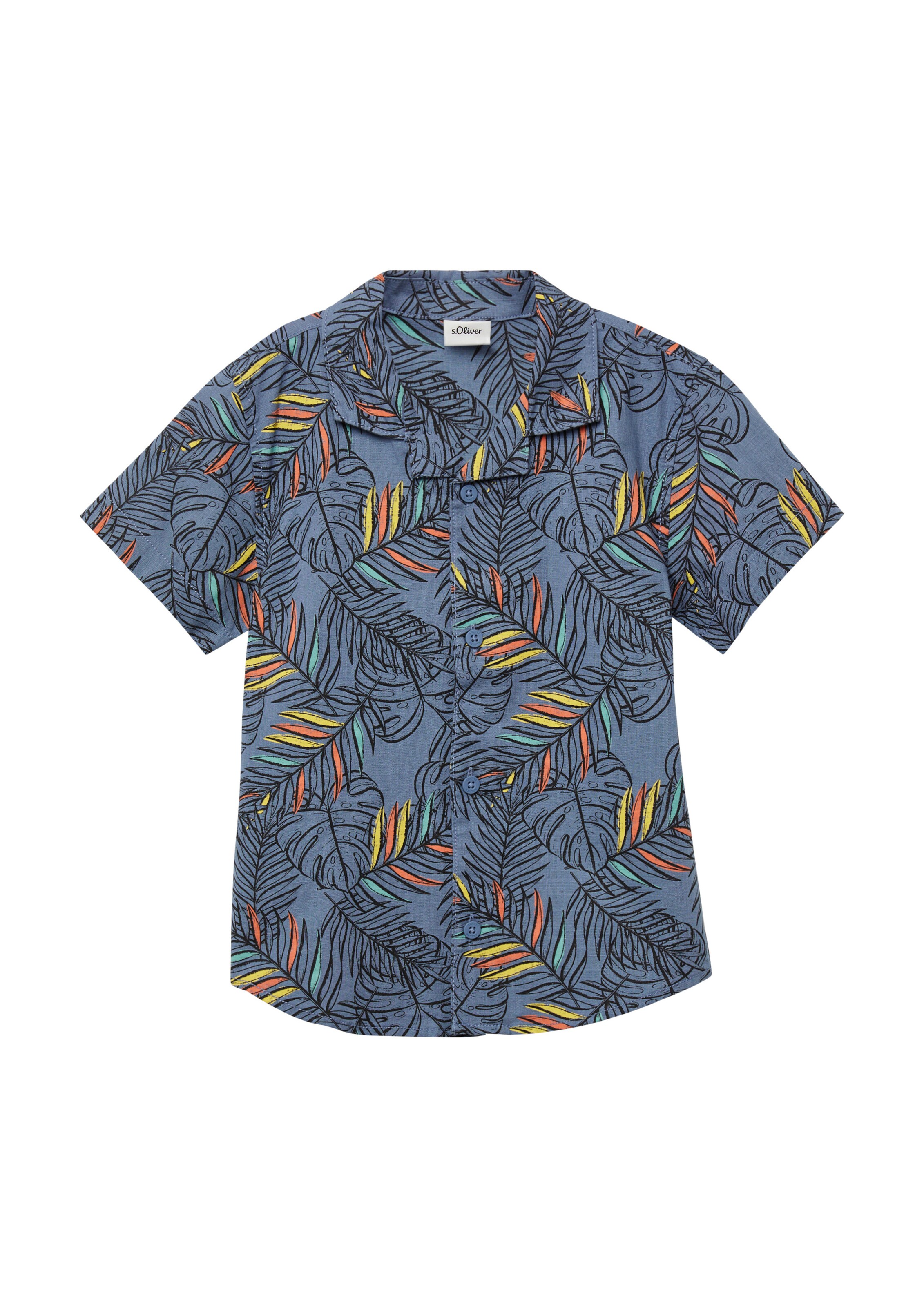 Regular fit Cămașă de la s.Oliver pe albastru: față