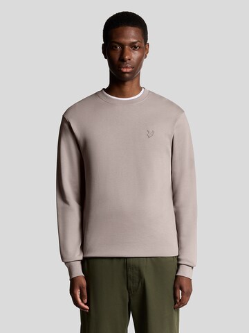 Lyle & Scott Sweatshirt 'Superfine' in Grijs: voorkant