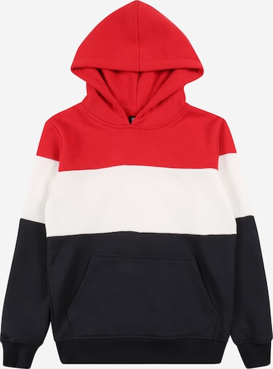 Urban Classics Sweatshirt in navy / feuerrot / weiß, Produktansicht