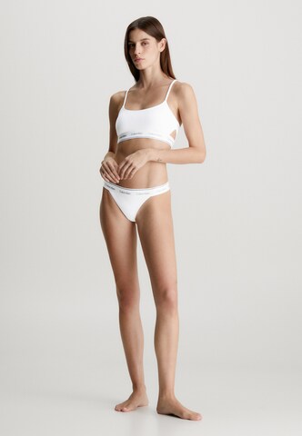 Bustier Hauts de bikini 'Meta Legacy' Calvin Klein Swimwear en blanc