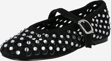 STEVE MADDEN Ballerina met riempjes 'Rerun' in Zwart: voorkant
