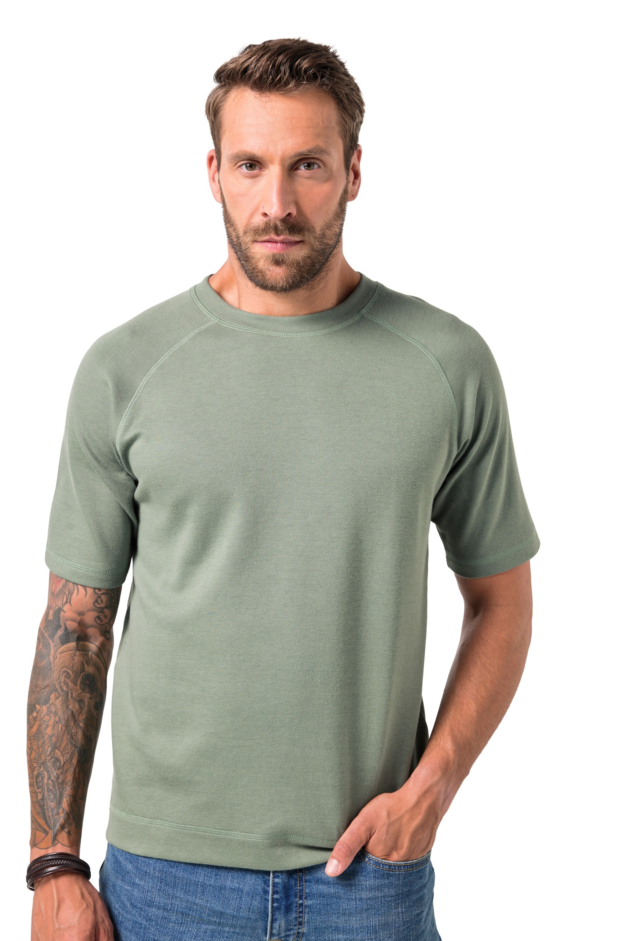 JP1880 T-Shirt in Grün: Vorderseite