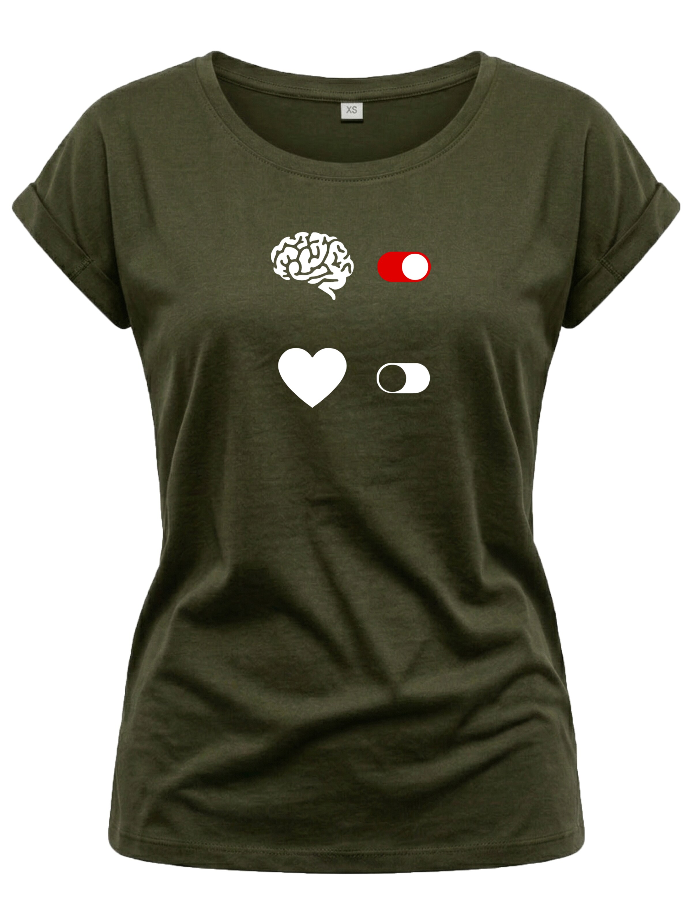 MAKAYA Shirt 'BrainOn' in Green