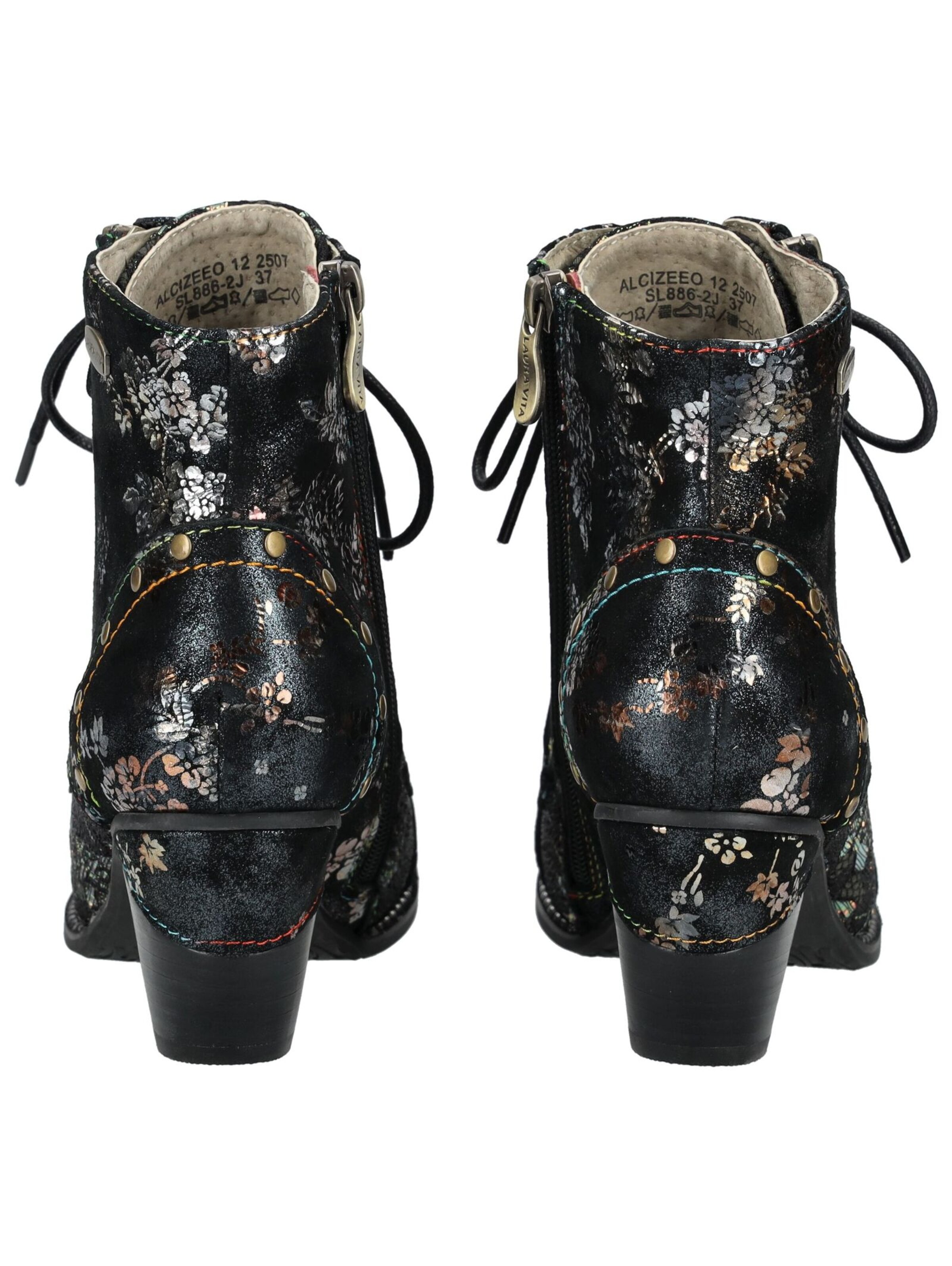 Bottines à lacets Laura Vita en noir