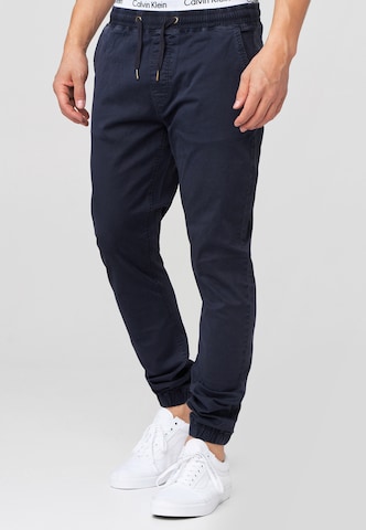 Regular Pantalon 'Fields' INDICODE JEANS en bleu : devant