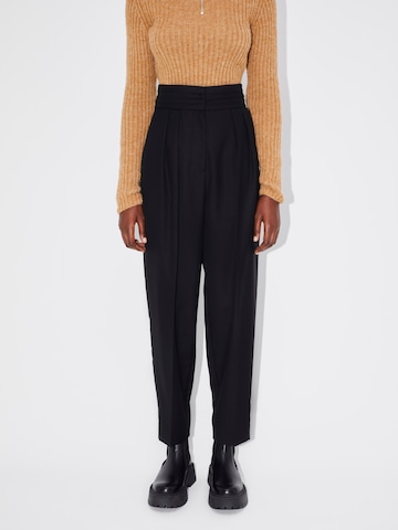 Regular Pantalon à pince 'Sienna' LeGer Premium en noir : devant