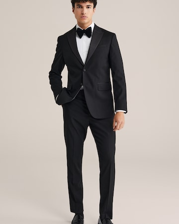 WE Fashion Slimfit Kalhoty – černá