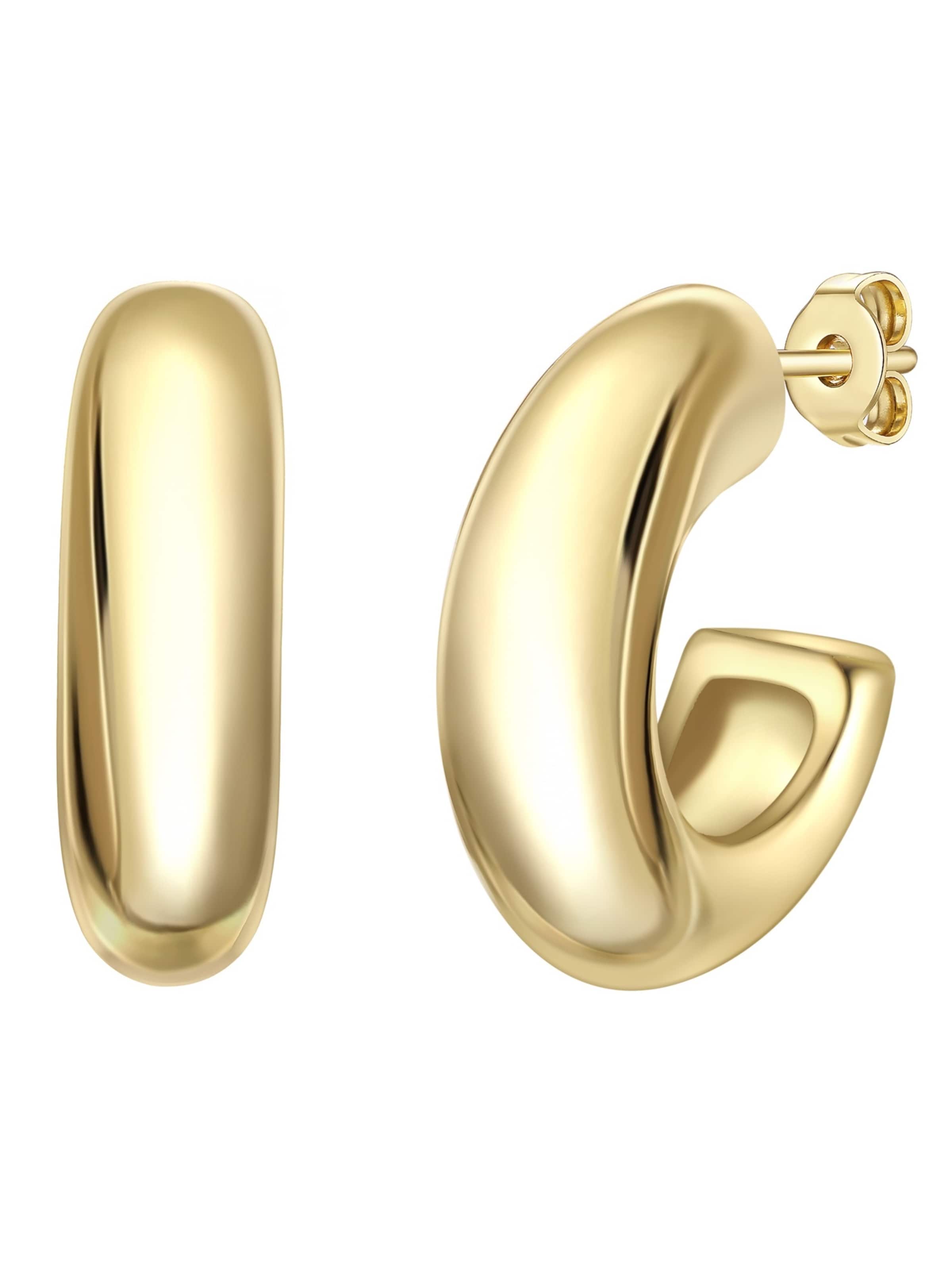 Yokoamii - Pendientes en oro: frente