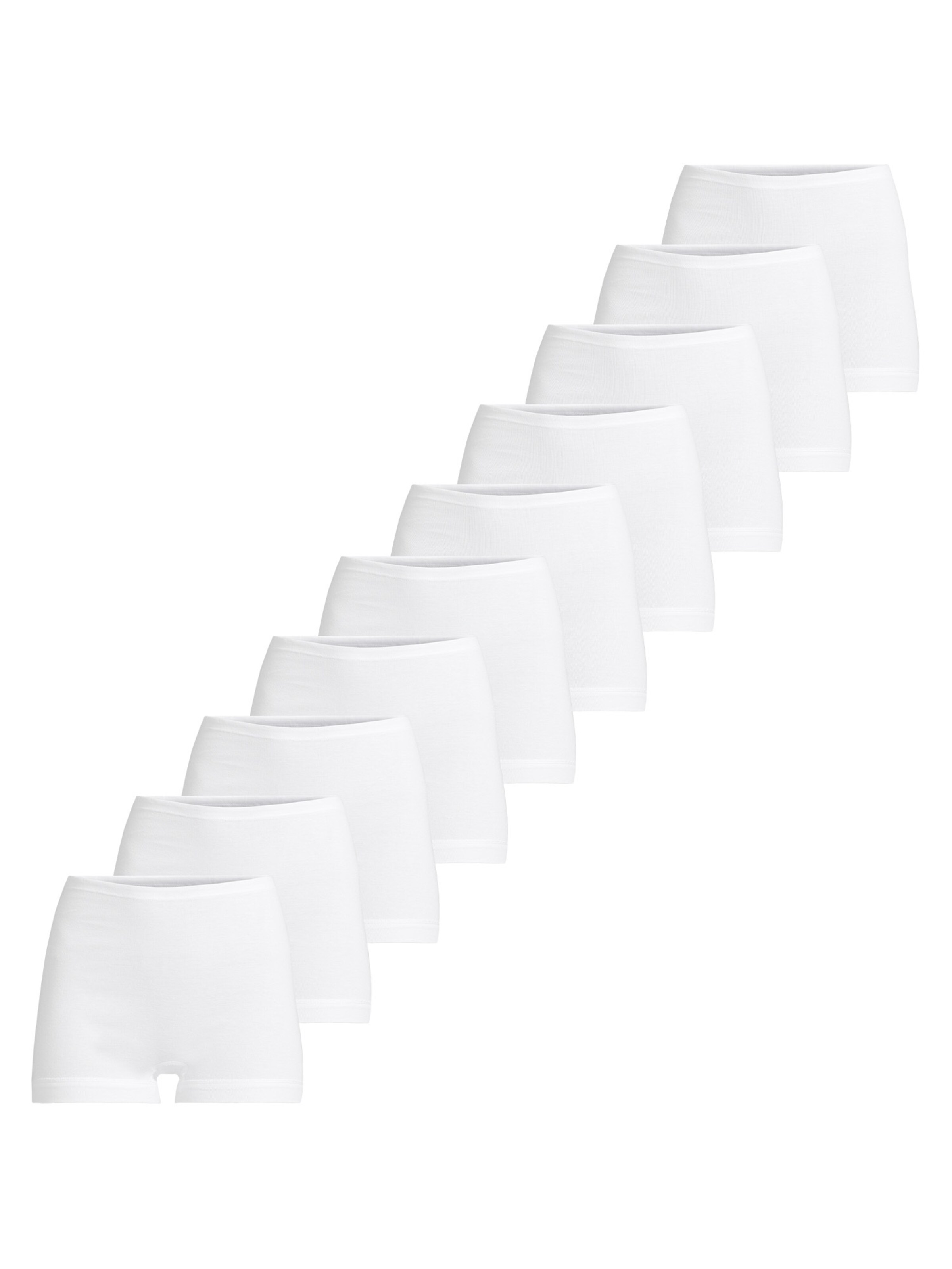 CON-TA Boyshorts 'Feinripp' in White: front