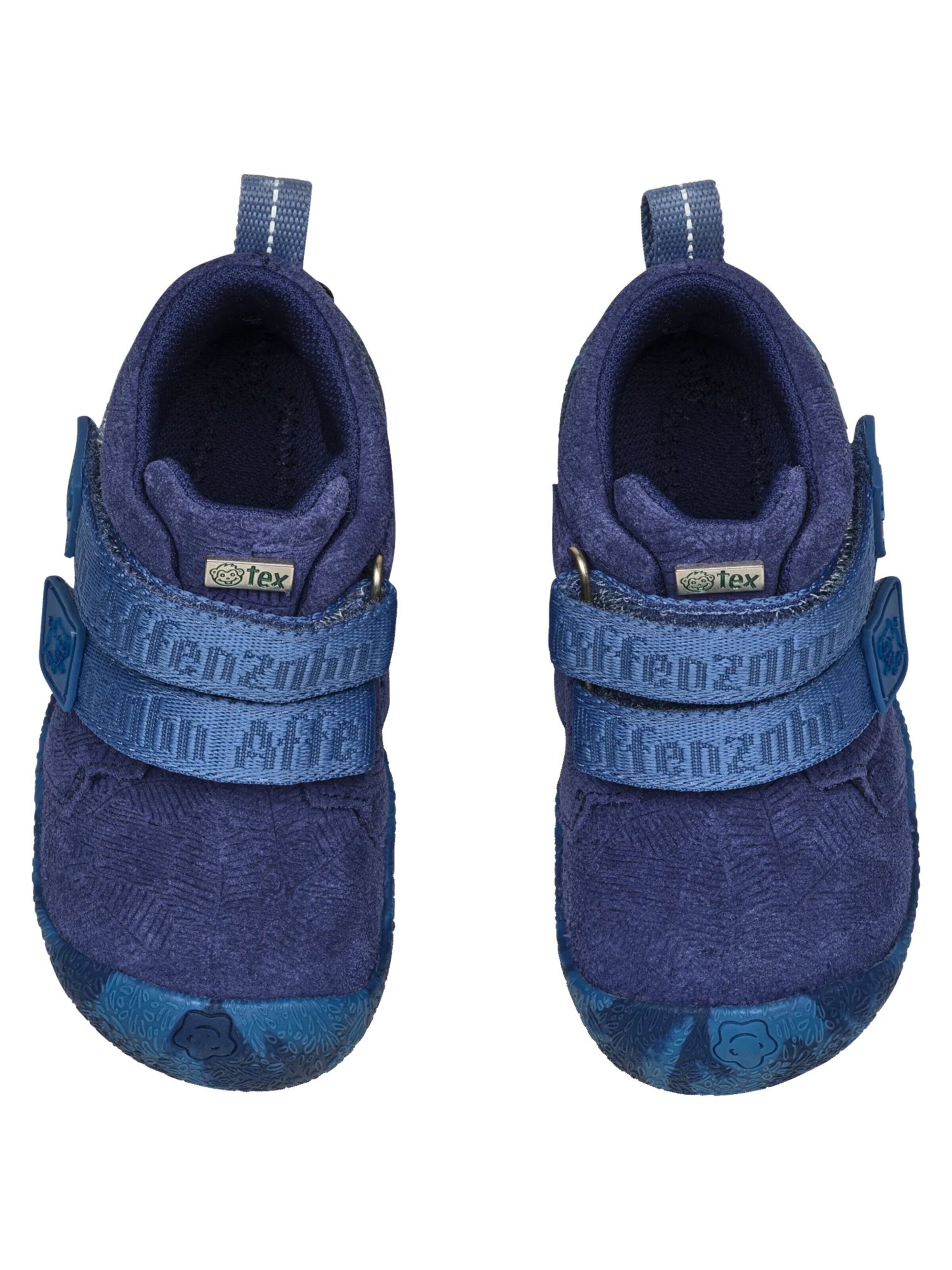 Affenzahn First-Step Shoes 'Lauflernschuh Leder Talky' in Blue