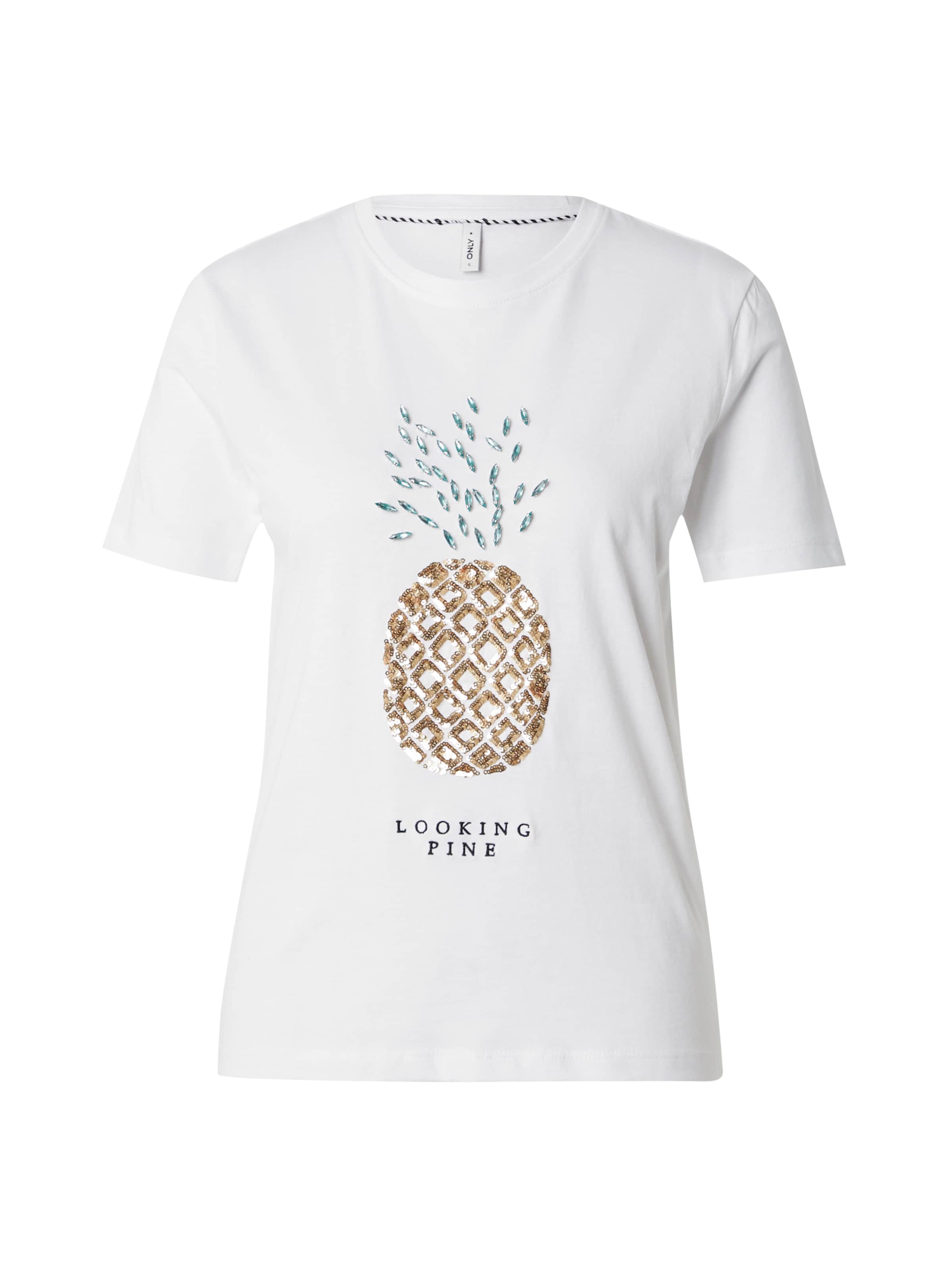 ONLY Тениска 'ONLKITA' в бяло: отпред