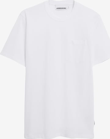 ARMEDANGELS T-Shirt ' MAARKOS POCKET ' in Weiß: Vorderseite