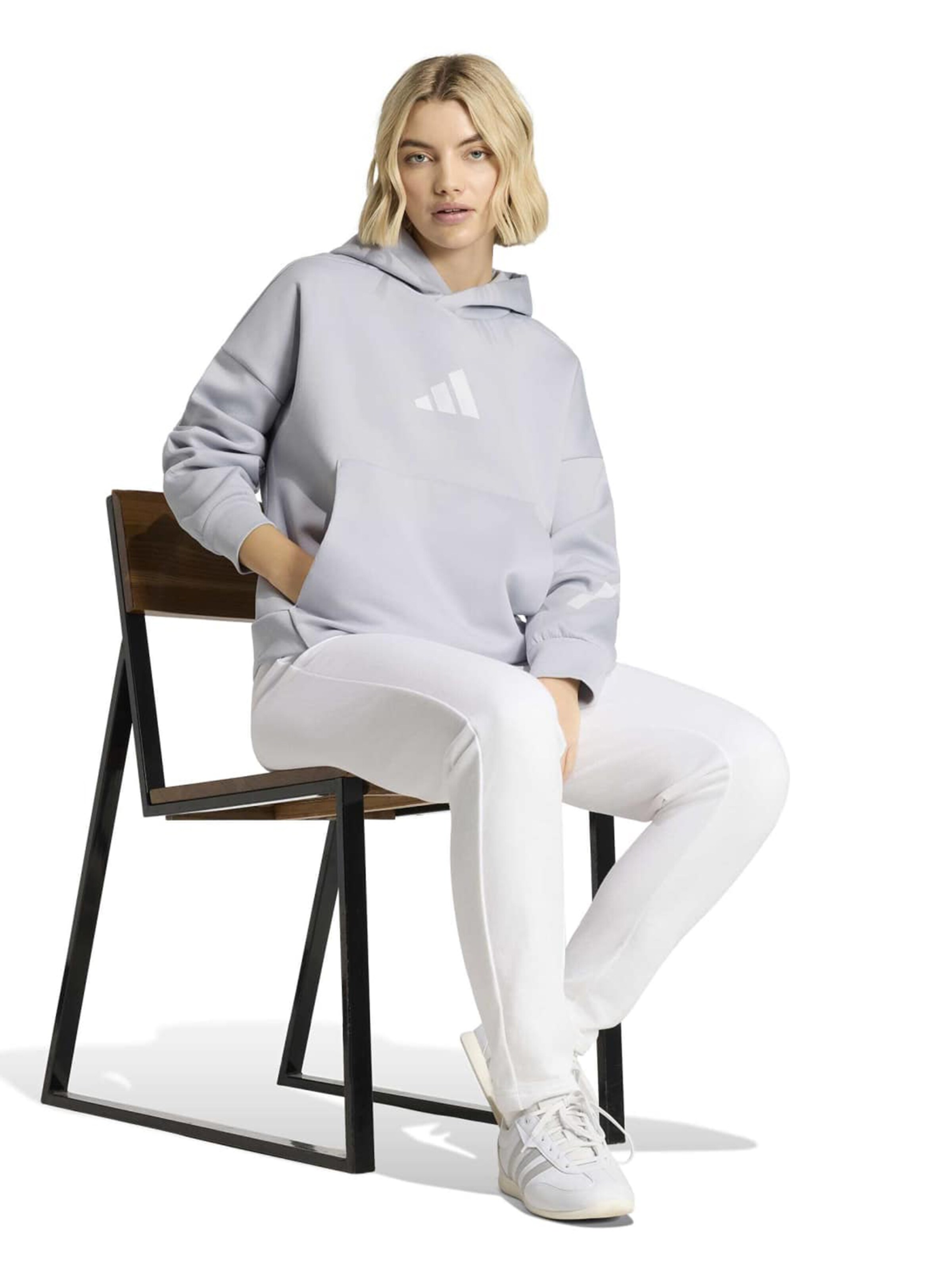 ADIDAS SPORTSWEAR Αθλητική μπλούζα φούτερ 'Z.N.E.' σε γκρι