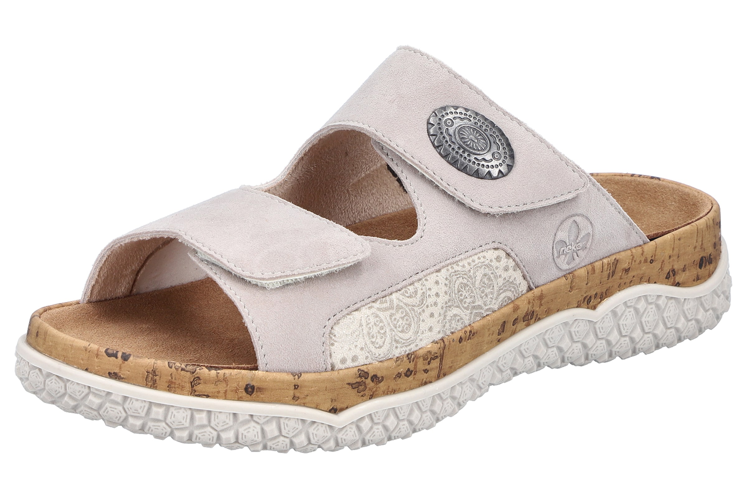 Rieker Mules in Beige: front