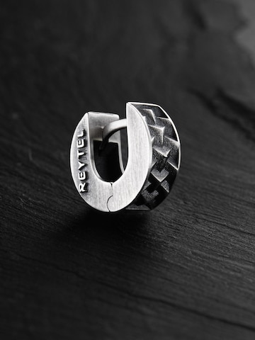 REYTEL Ohrring 'REIFEN' in Silber: Vorderseite