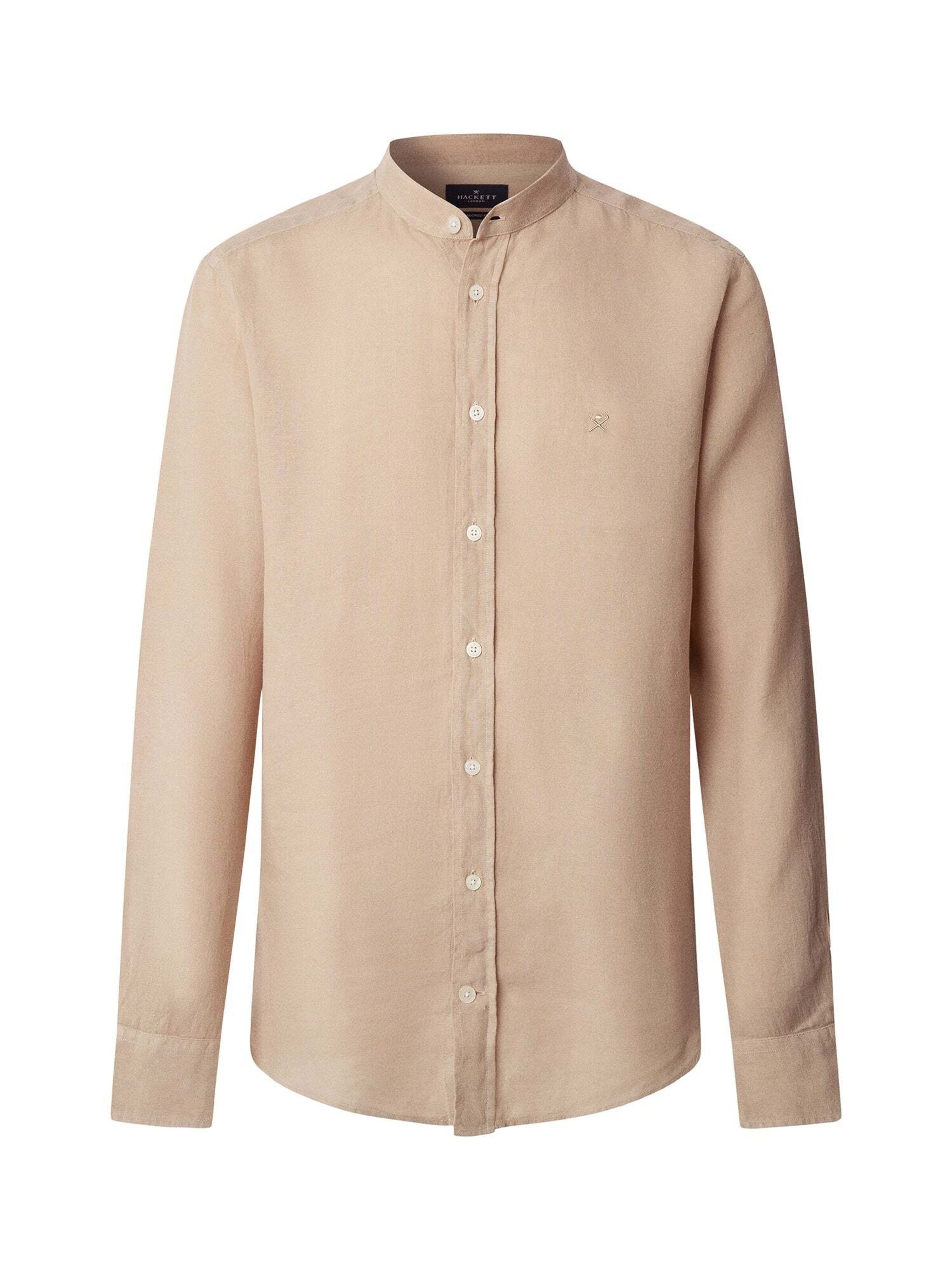 Chemise Hackett London en beige : devant
