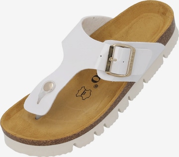 Palado T-Bar Sandals 'Kos' in White: front