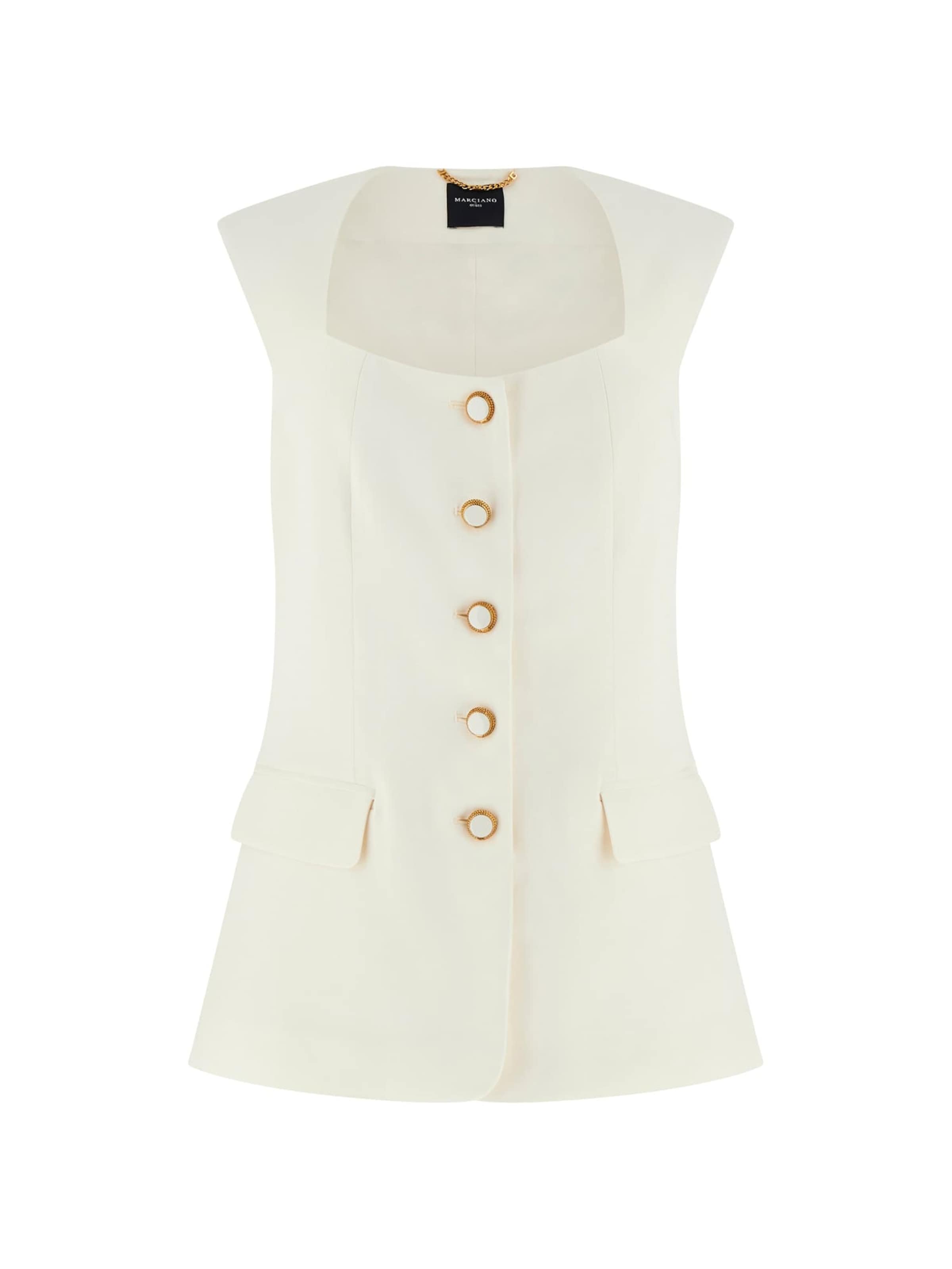 MARCIANO LOS ANGELES Weste in Beige: Vorderseite