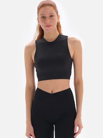 Bustier Soutien-gorge de sport Dagi en noir : devant