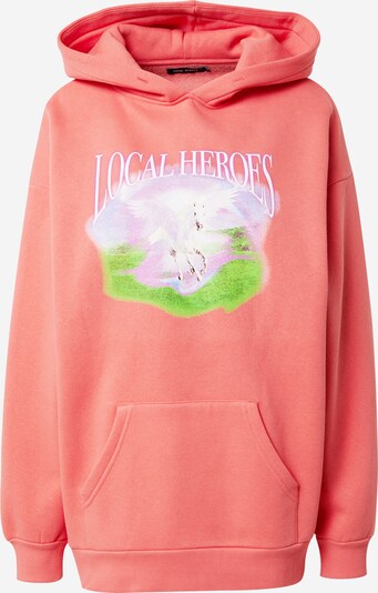 LOCAL HEROES Sweatshirt 'UTOPIA' in hellgrün / lila / lachs / hellpink / weiß, Produktansicht