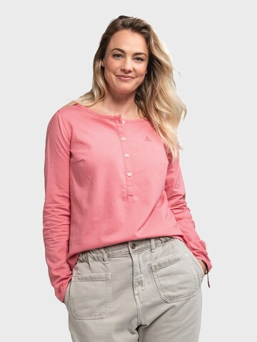 Schöffel Athletic button up shirt 'Catania' in Pink: front