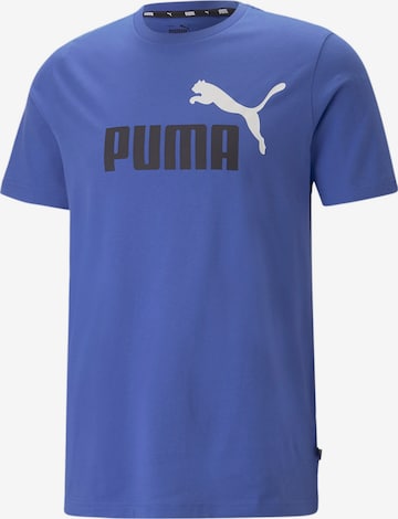 PUMA - Camisa funcionais 'Essentials' em azul: frente