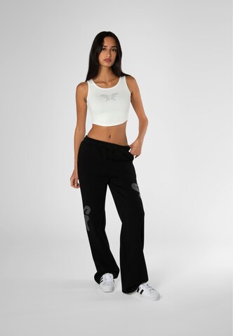 Loosefit Pantalon Felicious en noir