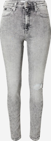 Calvin Klein Jeans Skinny Jeans in Grijs: voorkant