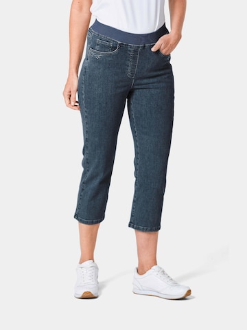 Goldner Regular Jeans 'Louisa' in Blauw: voorkant