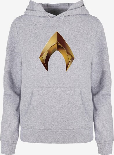 ABSOLUTE CULT Sweatshirt 'Aquaman' in rostbraun / goldgelb / hellgrau, Produktansicht