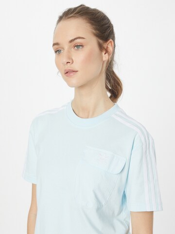 T-shirt 'Adicolor Classics Poplin Back Loose' ADIDAS ORIGINALS en bleu