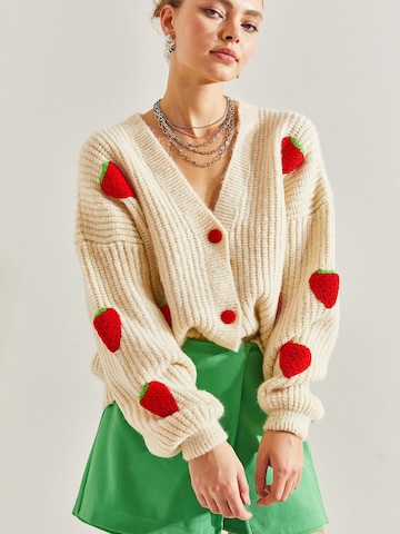 Bianco Lucci Cardigan i beige