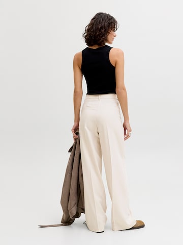 JJXX - Perna larga Calças com pregas 'JXELLIS' em bege